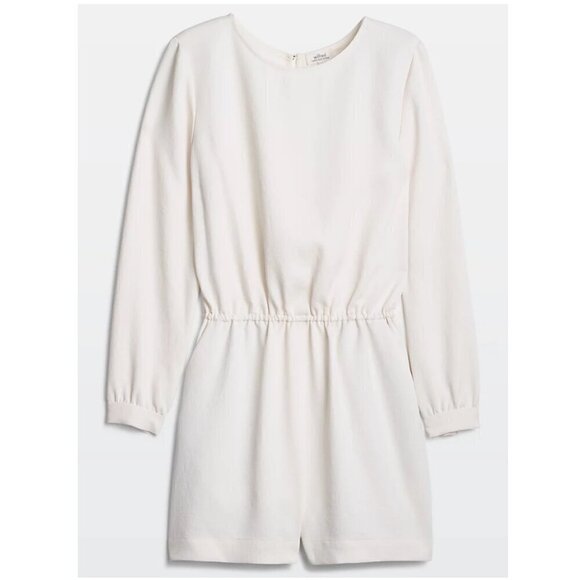 Aritzia White Long Sleeve Romper - Picture 5 of 12